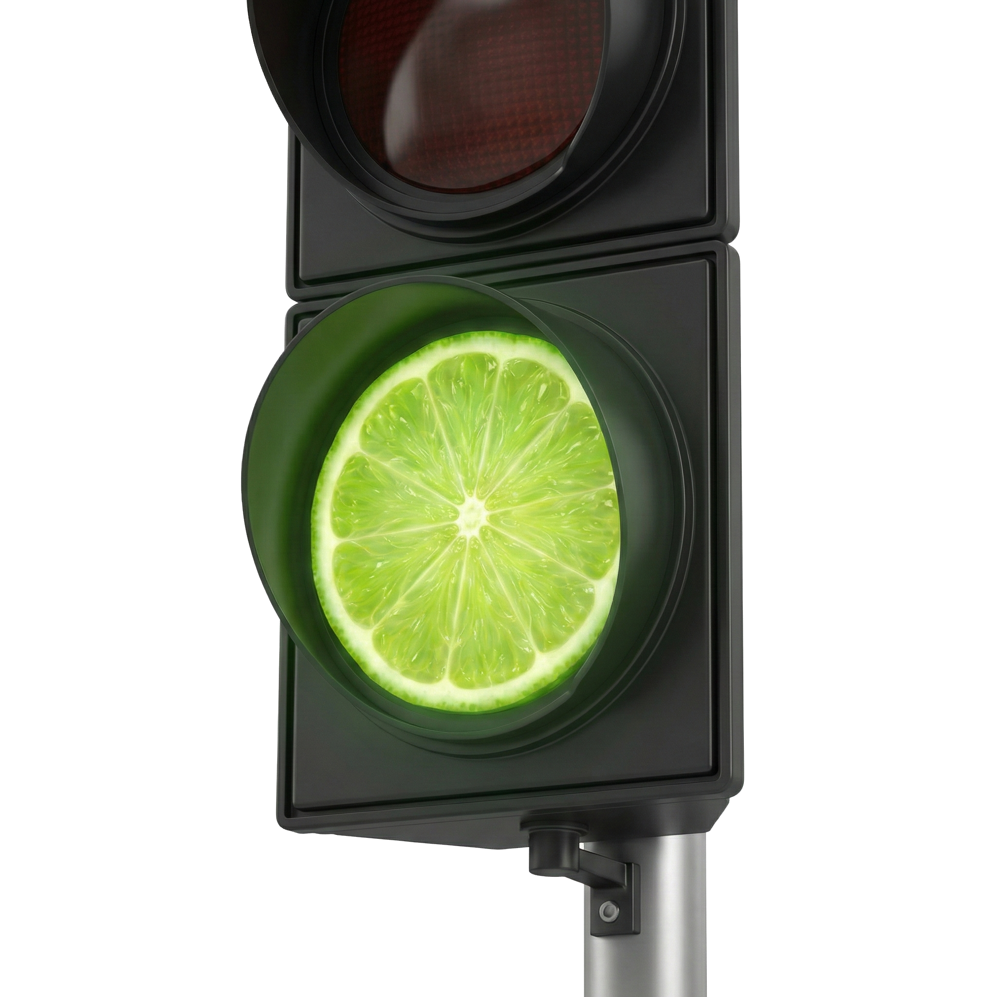 Lime mascot - светофор с лаймом